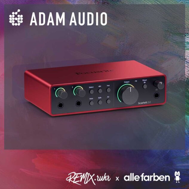Adam Audio - Focusrite Scarlett 2i2 4th Gen